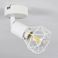 Plafonnier Baripada Blanc, 1 lumière