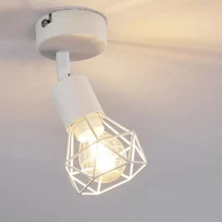 Plafonnier Baripada Blanc, 1 lumière