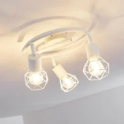 Plafonnier Baripada Blanc, 3 lumières