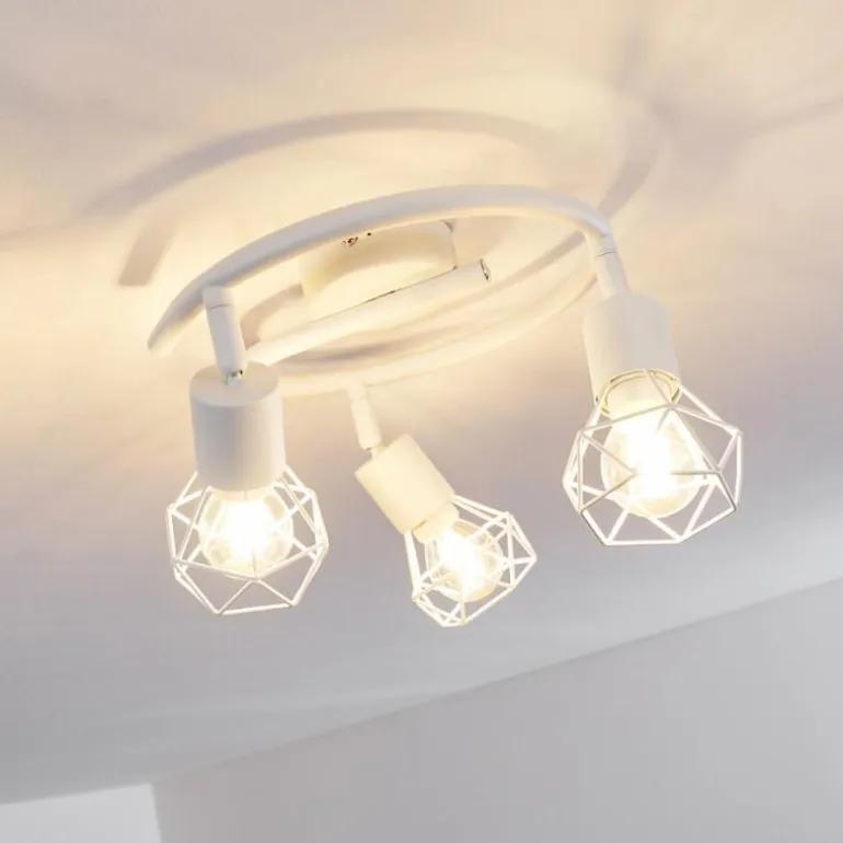 Plafonnier Baripada Blanc, 3 lumières