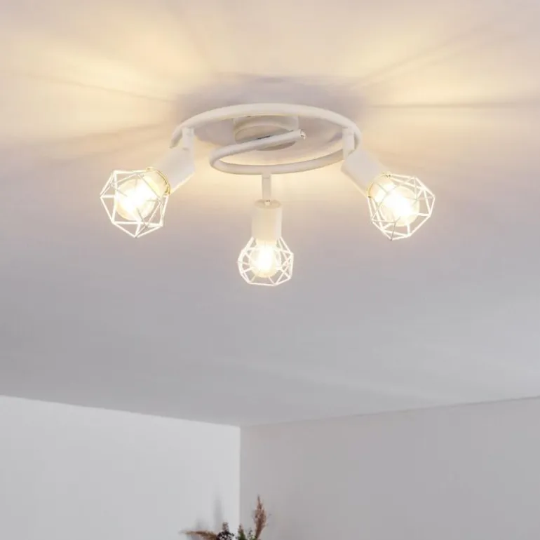 Plafonnier Baripada Blanc, 3 lumières