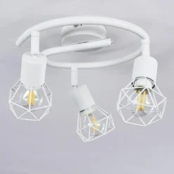 Plafonnier Baripada Blanc, 3 lumières