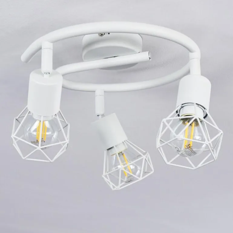 Plafonnier Baripada Blanc, 3 lumières