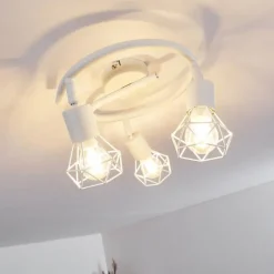 Plafonnier Baripada Blanc, 3 lumières