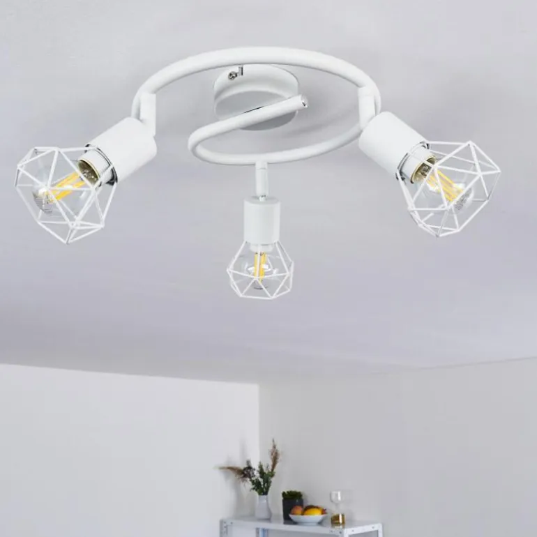 Plafonnier Baripada Blanc, 3 lumières