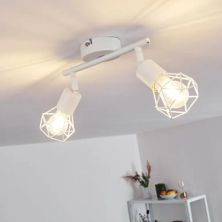 Plafonnier Baripada Blanc, 2 lumières