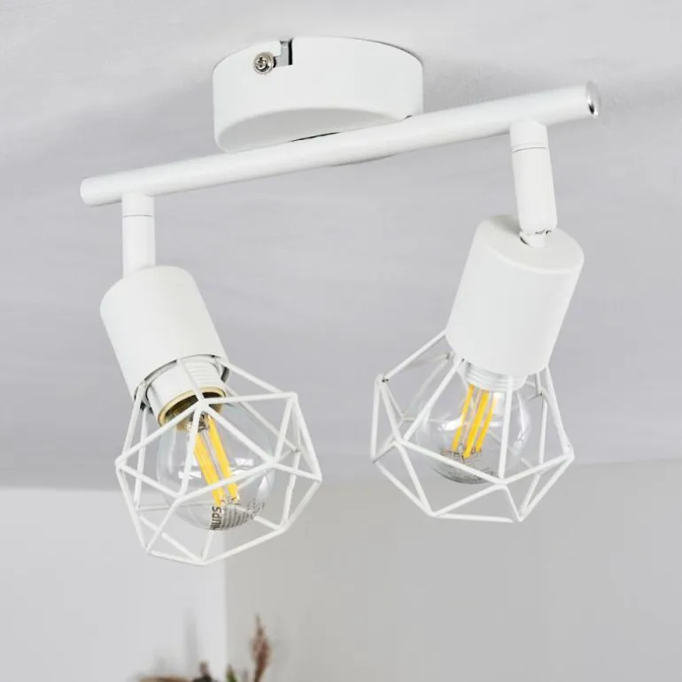 Plafonnier Baripada Blanc, 2 lumières