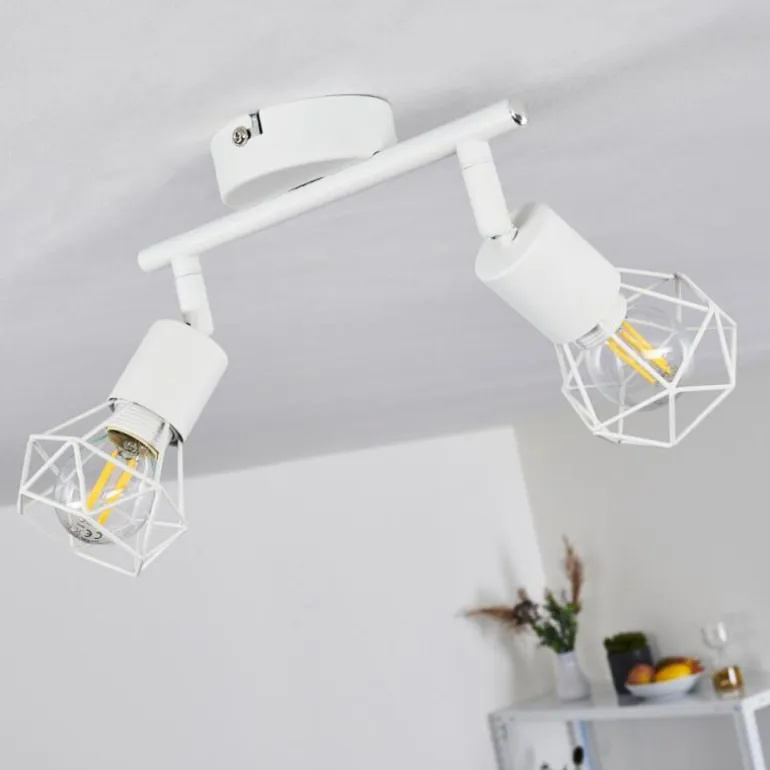 Plafonnier Baripada Blanc, 2 lumières