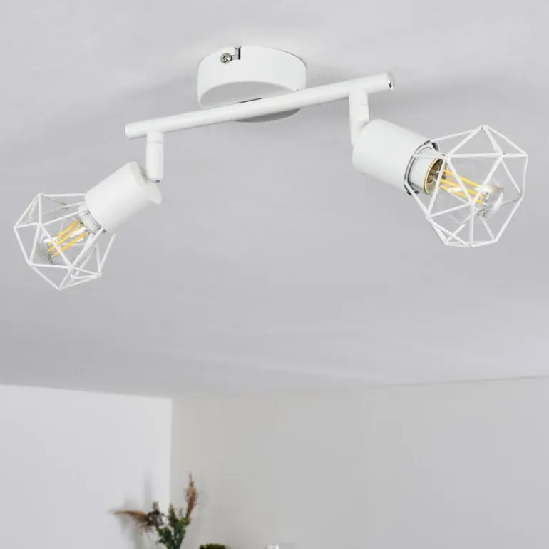 Plafonnier Baripada Blanc, 2 lumières