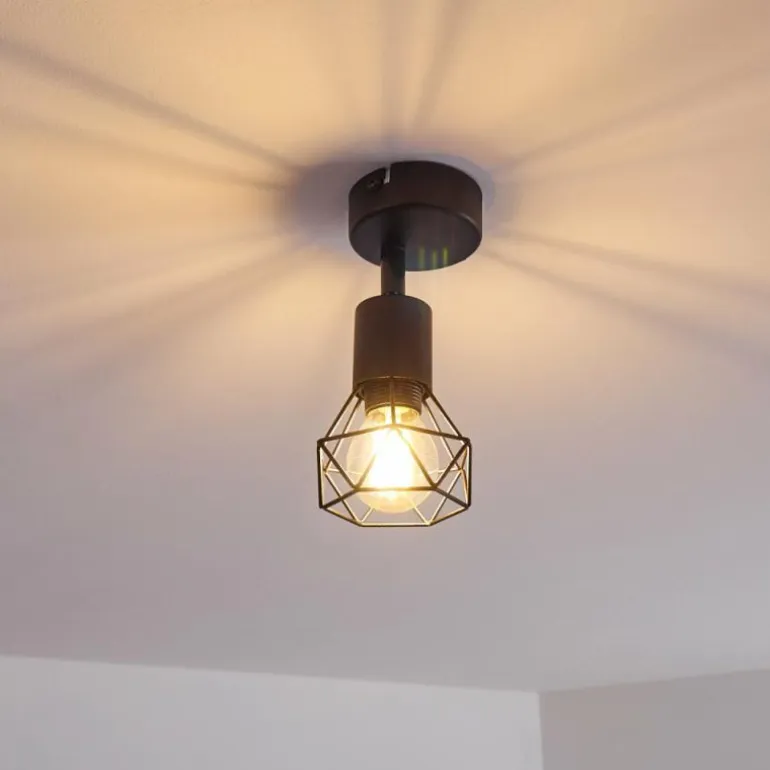 Plafonnier Baripada Noir, 1 lumière