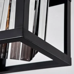 Plafonnier Barracon Noir, 1 lumière