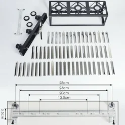 Plafonnier Barracon Noir, 3 lumières