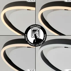 Plafonnier Barril LED Blanc, 1 lumière