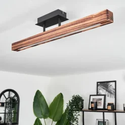 Plafonnier Barron LED Noir, 1 lumière