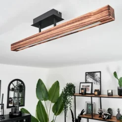 Plafonnier Barron LED Noir, 1 lumière