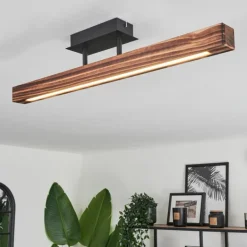 Plafonnier Barron LED Noir, 1 lumière