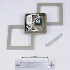 Plafonnier Batuna LED Nickel mat, 1 lumière
