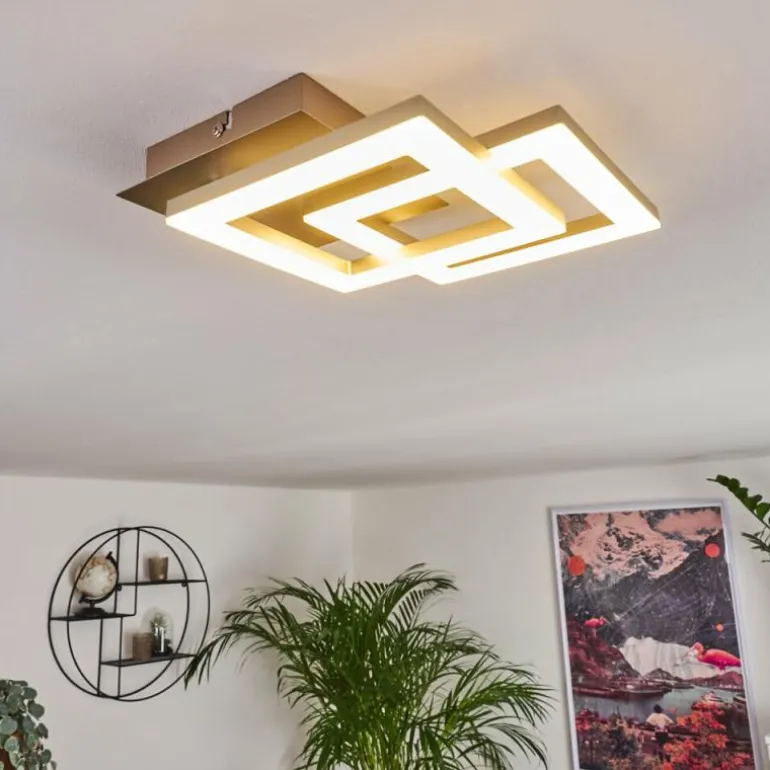 Plafonnier Batuna LED Nickel mat, 1 lumière