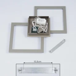 Plafonnier Batuna LED Nickel mat, 1 lumière