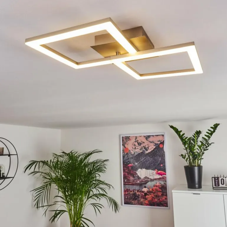 Plafonnier Batuna LED Nickel mat, 1 lumière
