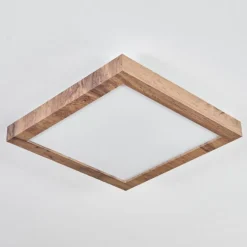 Plafonnier Bealeton LED Brun, Couleur bois, 1 lumière