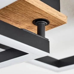 Plafonnier Bealo LED Brun, Couleur bois, 1 lumière