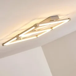Plafonnier Beken LED Acier brossé, 1 lumière