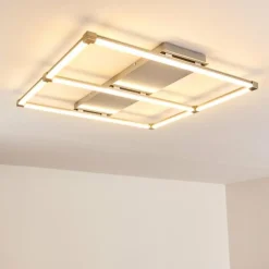 Plafonnier Beken LED Nickel mat, 1 lumière