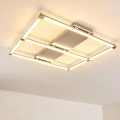 Plafonnier Beken LED Nickel mat, 1 lumière