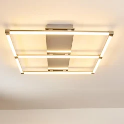 Plafonnier Beken LED Nickel mat, 1 lumière