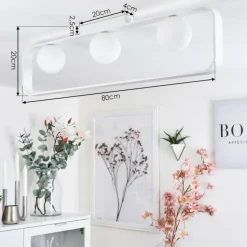 Plafonnier Beland Blanc, 3 lumières