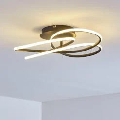 Plafonnier Belgorod LED Noir, 1 lumière