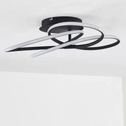 Plafonnier Belgorod LED Noir, 1 lumière
