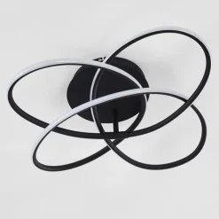 Plafonnier Belgorod LED Noir, 1 lumière