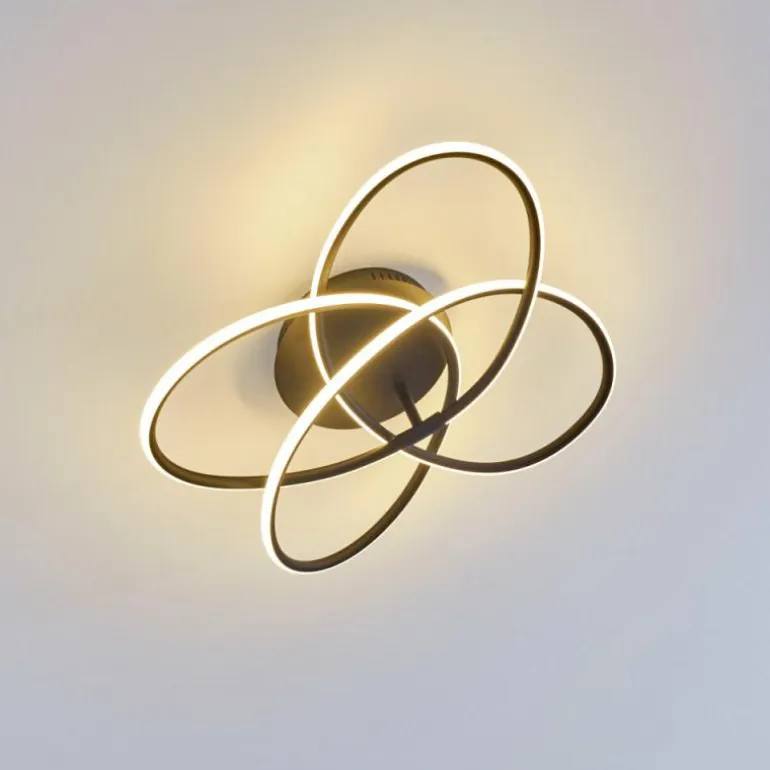 Plafonnier Belgorod LED Noir, 1 lumière