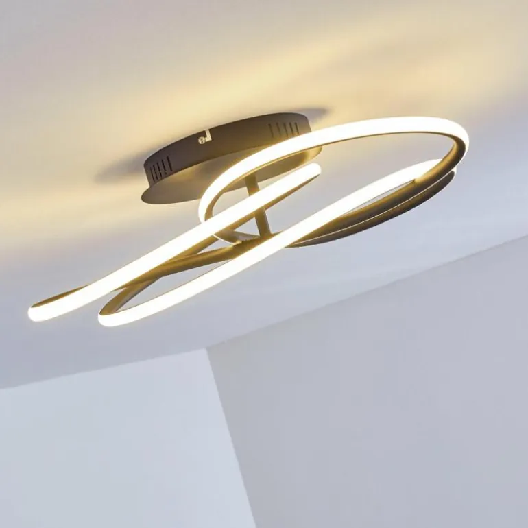Plafonnier Belgorod LED Noir, 1 lumière