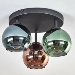 Plafonnier Belp Noir, 3 lumières