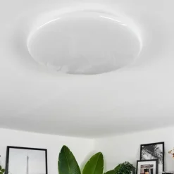Plafonnier Benifla LED Blanc, 1 lumière, Télécommandes