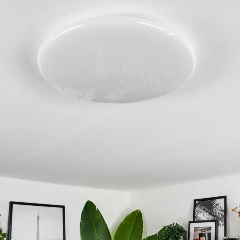 Plafonnier Benifla LED Blanc, 1 lumière, Télécommandes