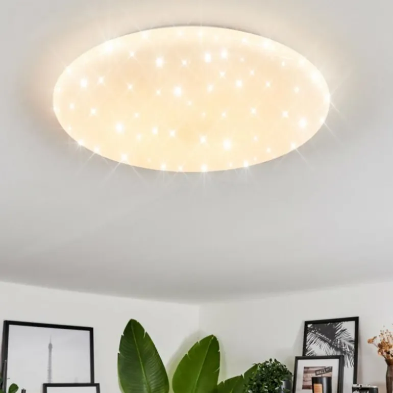 Plafonnier Benifla LED Blanc, 1 lumière, Télécommandes