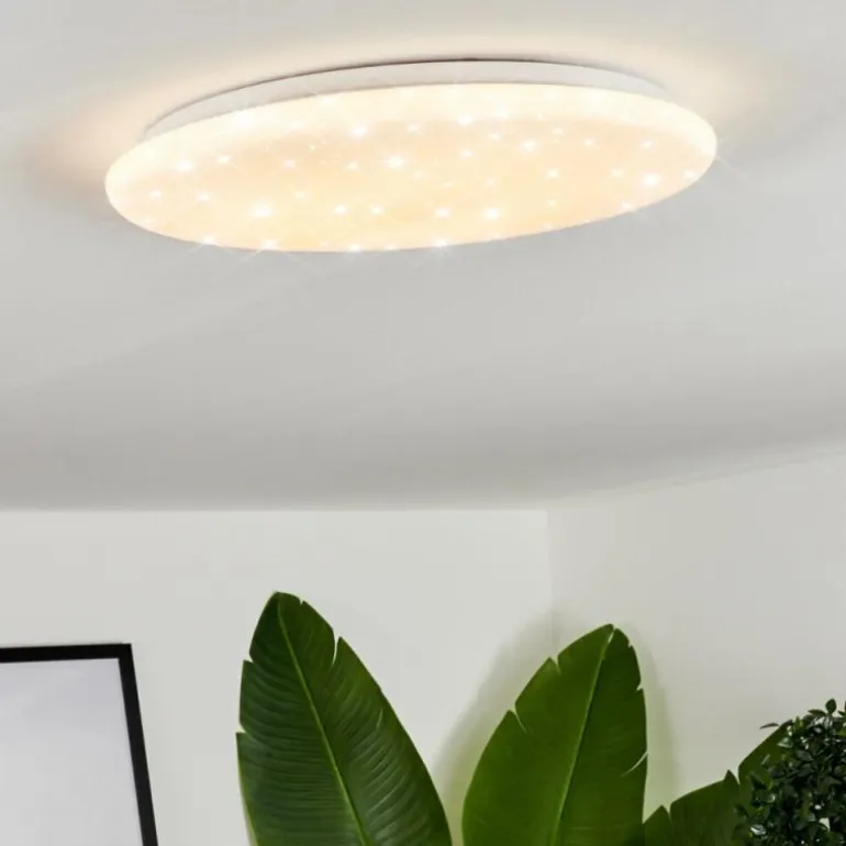 Plafonnier Benifla LED Blanc, 1 lumière, Télécommandes