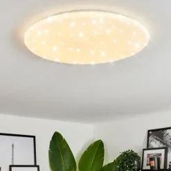 Plafonnier Benifla LED Blanc, 1 lumière, Télécommandes