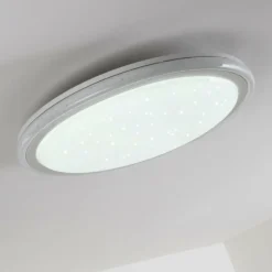 Plafonnier BERMEO LED Blanc, 2 lumières, Télécommandes, Changeur de couleurs