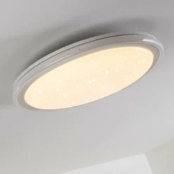 Plafonnier BERMEO LED Blanc, 2 lumières, Télécommandes, Changeur de couleurs