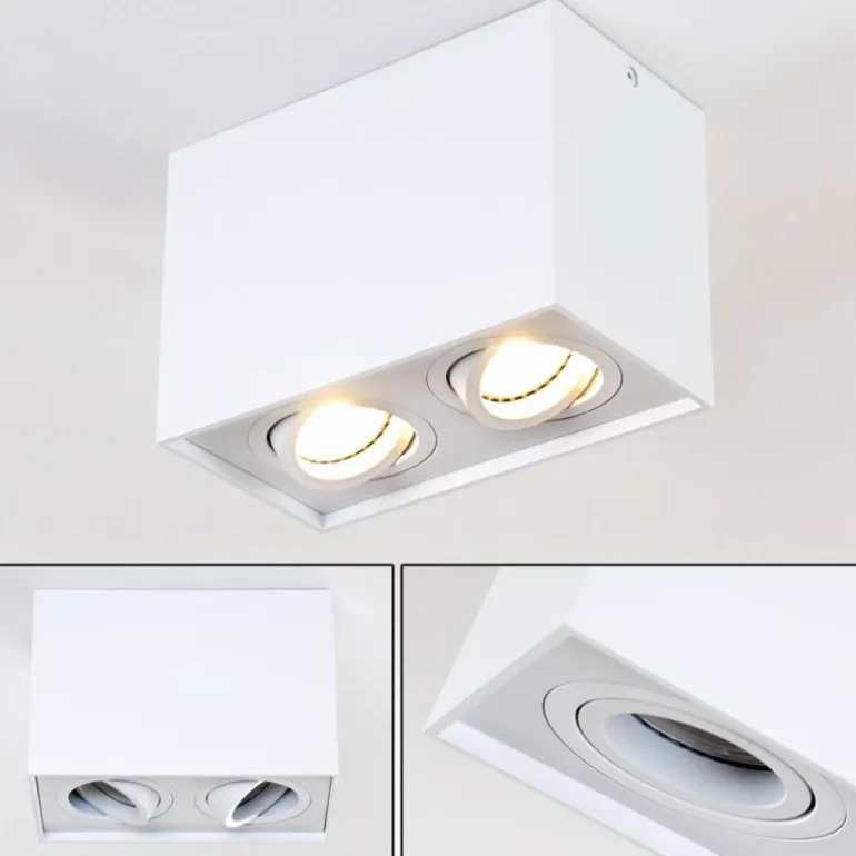 Plafonnier Betsie Blanc, 2 lumières