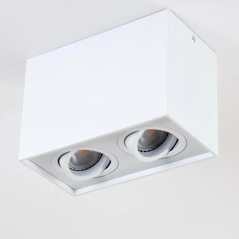 Plafonnier Betsie Blanc, 2 lumières
