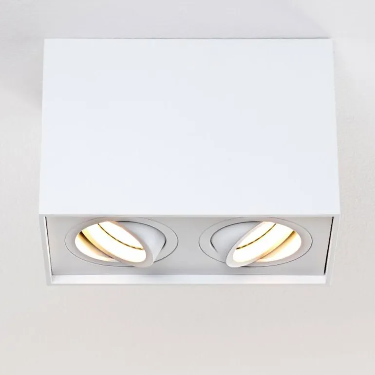Plafonnier Betsie Blanc, 2 lumières