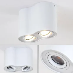 Plafonnier Betsie Blanc, 2 lumières
