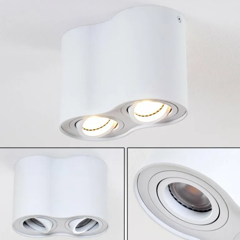 Plafonnier Betsie Blanc, 2 lumières