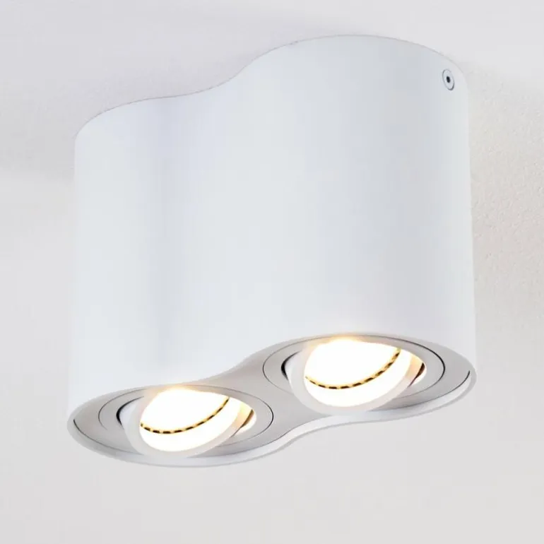Plafonnier Betsie Blanc, 2 lumières